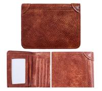 Pocket Anteriore Del Portafoglio Maschile - Piccella PU Compact, Portafoglio Di Credito Portafoglio SHOP | Portafoglio Del Caso Della Mappa Protezione Di Grande Capacità, Organizzatore Di Mappe Per La