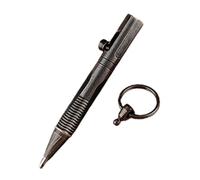 Pocket Ballpoint Pen - Mini Penna In Ottone, Piccolo Portachiavi Elegante | Strumento Di Scrittura Retrattile Per Amici Partner Clienti Studenti Compatto Inchiostri Penna Regalo Per Il Diario Di