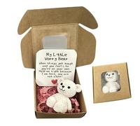 Pocket Bear Hug, Il Mio Orso Delle Preoccupazioni, Manufatto Artigianale Portafortuna di Piccole Dimensioni per Tutti Dono Affettuoso per Condividere Gioia