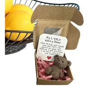 Pocket Bear Hug,Il Mio Orso Delle Preoccupazioni | Manufatto Artigianale Portafortuna di Piccole Dimensioni per Tutti Dono Affettuoso per Condividere Gioia