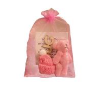 Pocket Bear Hug - Mini orso di peluche con biglietto ispiratore, morbido peluche fatto a mano per alleviare lo stress, mini peluche positivo con carta di incoraggiamento di supporto, piccolo regalo