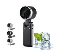 Pocket Breeze 3-in-1 Mini Turbo Fan, Portable Handheld Turbo Fan, Pocket Breeze Mini Fan, 5 Speed Adjustable Personal Small Pocket Fan, Type-C Rechargeable Travel Neck Fan (Black)