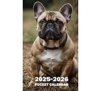 Pocket Calendar 2025-2026: 2 Year Monthly Planner January 2025 To December 2026 For Purse | Beautiful Dog cover ( French Bulldog design )