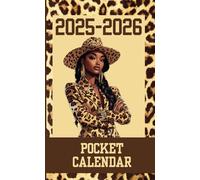 Pocket Calendar 2025-2026 Essence of an African American Leopard Print: Chic & Functional 24-Month Pocket Planner | Brown & Cream Leopard Print | Small 4"x 6.5" Size | 73 Pages