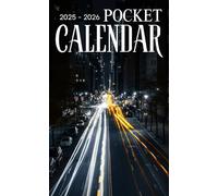 Pocket Calendar 2025-2026: Two-Year Monthly Planner for Purse, 24 Months from January 2025 to December 2026 with Inspirational Quotes | Urban Roads Cover