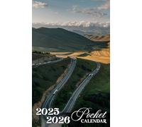 Pocket Calendar 2025-2026: Two-Year Monthly Planner for Purse, 24 Months from January 2025 to December 2026 with Inspirational Quotes | Dangerous Scenic Roads Cover