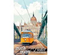 Pocket Calendar 2025-2026: Two-Year Monthly Planner for Purse with Inspirational Quotes | 24 Month Small Organizer January 2025-December 2026 | Budapest Hungary Cover