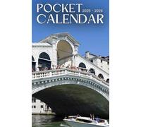 Pocket Calendar 2025-2026: Two-Year Monthly Planner for Purse with Inspirational Quotes | 24 Month Small Organizer January 2025-December 2026 | Rialto Bridge Venice Italy Cover