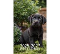 Pocket Calendar 2025-2027: Small 3-Year Monthly agenda from January 2025 to December 2027 purse size | Labrador Retriever Design ( Dog breed )
