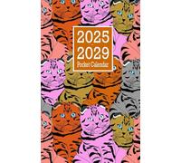 Pocket Calendar 2025-2029: 5 Years - January 2025 Through December 2029 With Inspirational Quotes & Passwords / Small Size 4 x 6.5 / Cats Design