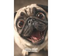 Pocket Calendar 2026-2027: 2 Year Pocket Planner for Purse, from January 2026 to December 2027 | Cute Pug Themed