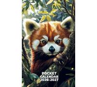 Pocket Calendar 2026-2027: 2 Year Pocket Planner for Purse, from January 2026 to December 2027 | Red Panda Themed