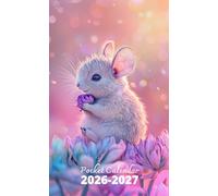 Pocket Calendar 2026-2027: 2 Year Pocket Planner, from January 2026 to December 2027 | Chinchilla and Flowers Cover