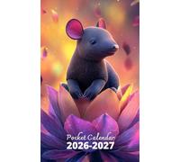 Pocket Calendar 2026-2027: 2 Year Pocket Planner, from January 2026 to December 2027 | Tapir And Flowers Cover