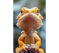 Pocket Calendar 2026-2027: 2 Year Pocket Planner January 2026 - December 2027 / Bearded Dragon Cover