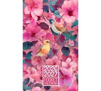 Pocket Calendar 2026-2027: 2 year Pocket Planner January 2026 - December 2027 (from Jan 2026 to Dec 2027) | Flowers and Bird Design