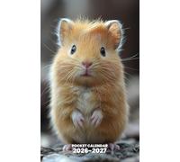 Pocket Calendar 2026-2027 for Purse: 2 Year Pocket Planner, from January 2026 to December 2027 | Baby Guinea Pig Design, Cute animal
