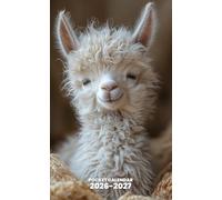 Pocket Calendar 2026-2027 for Purse: 2 Year Pocket Planner, from January 2026 to December 2027 | Baby Llama Design, Cute animal