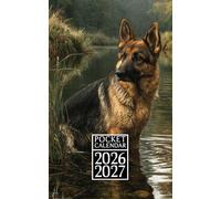 Pocket Calendar 2026-2027 For Purse: Monthly Planner With Small Size 2-Year From January 2026 To December 2027 With Holidays & Inspirational Quotes | German Shepherd Themed