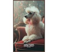 Pocket Calendar 2026-2027 for Purse: Small 2 Year Monthly Planner from January 2026 to December 2027 with Holidays, Poodle Dog Cover Design