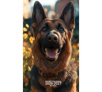 Pocket Calendar 2026-2027 for Purse: Small 2 Year Monthly Planner from January 2026 to December 2027 with Holidays, German Shepherd Cover Design