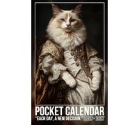 Pocket Calendar 2026-2027: Monthly Planner with Uplifting Quotes | Small Organizer from January 2026 to December 2027 with Renaissance Ragdoll Cat Design