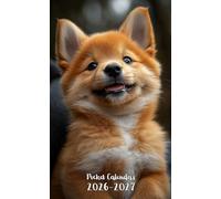 Pocket Calendar 2026-2027: Small 2-Year Monthly agenda from January 2026 to December 2027 purse size | Shiba Inu Dog Design