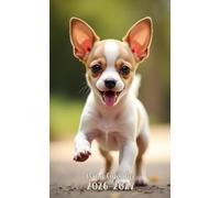 Pocket Calendar 2026-2027: Small 2-Year Monthly agenda from January 2026 to December 2027 purse size | Chihuahua Dog Design