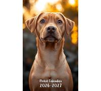 Pocket Calendar 2026-2027: Small 2-Year Monthly agenda from January 2026 to December 2027 purse size | Rhodesian Ridgeback Dog Design