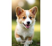 Pocket Calendar 2026-2027: Small 2-Year Monthly agenda from January 2026 to December 2027 purse size | Pembroke Welsh Corgi Dog Design