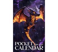 Pocket Calendar 2026-2027: Two-Year Monthly Planner for Purse, 24 Months from January 2026 to December 2027 with Inspirational Quotes | Baby Dragon in Lava Storm Cover