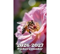 Pocket Calendar 2026-2027: Two-Year Monthly Planner for Purse , 24 Months from January 2026 to December 2027 | Bee and Flower Cover