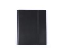 Pocket Cartellina vuota porta carte con 4 scomparti impermeabile, per 160 carte, album da collezione, porta carte impermeabile, nero