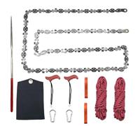 Pocket Chainsaw | Sopravvivenza A Mano | Cutter Di Albero Pieghevole | Strumento Di Corda D'acciaio Di Manganese Per Zaino In Spalla, Campeggio, Giardino | Catena Leggera Durevole, Facile Trasporto Pe