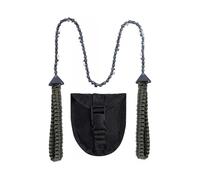 Pocket Chainsaw with Paracord Handle, Folding Chainsaw for Camping, Hunting, Emergency Outdoor Survival Gear Army Green