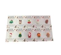 Pocket Christmas Hug - Piccoli ornamenti per atmosfera festiva, mini abbraccio di Babbo Natale con biglietti commoventi per uomini, donne, ragazzi, ragazze, giovani, adolescenti, nonno, moglie, marito