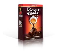 Pocket Coffee, cioccolatini ripieni di Caffè 100% Arabica, 18 pezzi da 12,5 gr