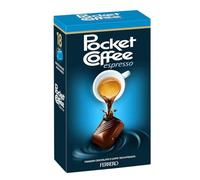Pocket Coffee Espresso Decaffeinato Scatola con 18 Praline di Finissimo Cioccolato e Ripieno di Caffe DEC 225g