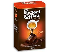 Pocket Coffee Espresso, Maxi Confezione con 32 Praline di Finissimo Cioccolato e Caffe 100% Arabica 400 g