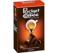 Pocket Coffee Espresso Scatola con 18 Praline di Finissimo Cioccolato e Ripieno di Caffe 100% Arabica 225g