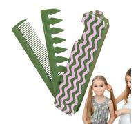 Pocket Comb, Fine Tooth Comb, Abs Material Folding & Portable Design, Wide Tooth Comb for Detangling Hair, Beards, Mustaches, Women, Girls, and Active Grooming