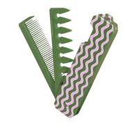 Pocket Comb, Fine Wide Tooth Grooming, Folding Styling Tool, 8.78x1.18in Portable Detangling Hair Brush, Travel Friendly Comb for Women, Girls, Beards, Mustaches, Everyday Grooming