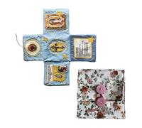 Pocket Devotional, Daily Prayer Book, 3.9 Inches Foldable Design & Portable Scripture Guide, Spiritual Use for Communion Baptism Home Practice Sacred Gatherings Home Worship Based and Studies