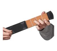 Pocket Guitar - Mini chitarra da viaggio per esercizi e apprendimento, portatile Chord Trainer, design preciso Fretboard | per lezioni di musica, allenamento principianti, palcoscenico