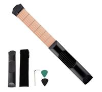 Pocket Guitar With 2 Picks, Pocket Guitar Chord Beginner Trainer, 6-Fret Portable Training Learning System For Adults Men Women Beginners Lovers Musicians