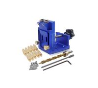 Pocket Hole Drill Guide Dowel Jig, Aluminium Oblique Hole Locator Drilling Kit Woodworker Diy Tools