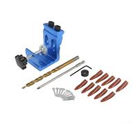 Pocket Hole Jig Punzone regolabile, Locator Drill Guide Positioner Tool, Lavorazione Del Legno Modello di Foratura Morsetto