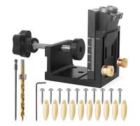Pocket Hole Jig Set con punte e spine incluse che sono adatti per efficiente legno tassello trapano strumento di riparazione giunti costruzione