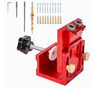 Pocket Hole Vite Jig Tassello Drill Bit Jig Set Carpenteria Localizzatori di fori obliqui Guida Giunto Localizzatori Angolati Strumento