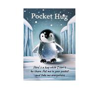 Pocket Hug Card, Turtle Animal Coin, Inspirational Greeting Keepsake, Cute Companion, Lightweight Comfort Charm, ideale per compleanno, Ringraziamento, bambini, adulti facile da usare
